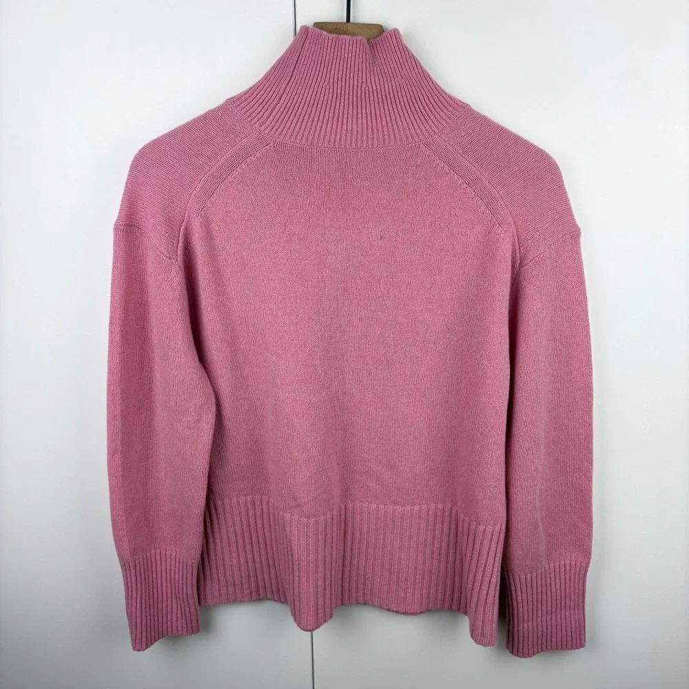 Everlane Cashmere Oversized Turtleneck Sweater Bubblegum Pink Size XXS